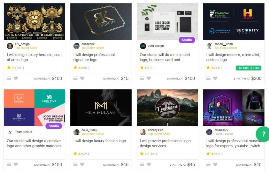 Fiwer Fiverr Logo Design